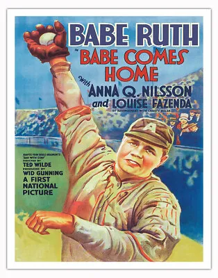 Babe Comes Home - Starring Babe Ruth With Anna Q. Nilsson C.1927 • $49.98