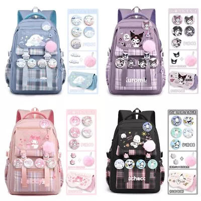 Cinnamoroll My Melody Kuromi Pochacco Schoolbag Backpack Shoulder Bag • £44.39