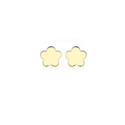 9ct Yellow Gold Flower Stud Children's Earrings • £45