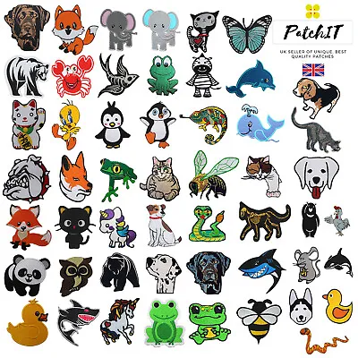 £2.19 • Buy Cute Animals/Cartoon Embroidered Patch To Iron On/Sew On Embroidered Patch/Badge