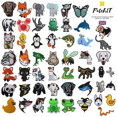 £2.19 • Buy Cute Animals/Cartoon Embroidered Patch To Iron On/Sew On Embroidered Patch/Badge