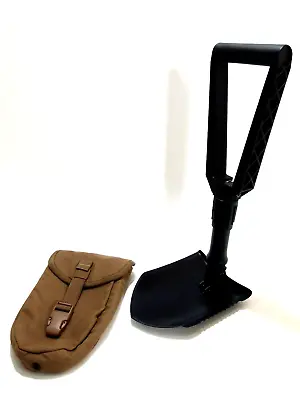 USMC Gerber 2000 Entrenching E Tool Trifold Shovel W Pouch Coyote Marine Corp • $49.90