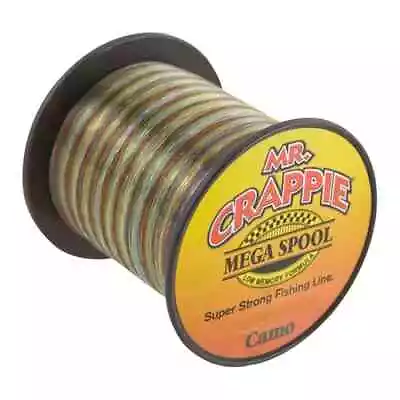 Mr. Crappie Monofilament Fishing Line Mega Spool Camo Bulk Line • $6.59