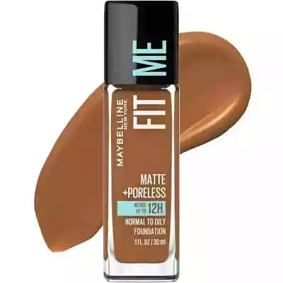 Maybelline Fit Me Matte + Poreless Liquid Foundation Makeup 360 Mocha 1 Fl Oz • $8