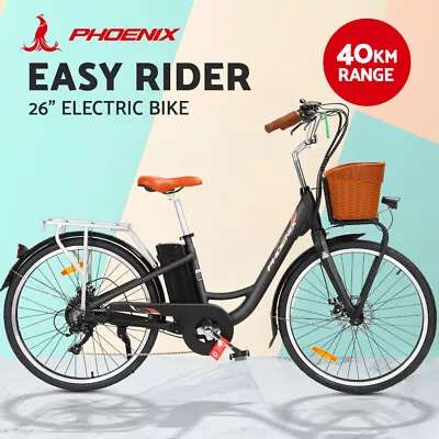 Phoenix 26  Electric Bike City Bicycle EBike E-Bike Urban Commuter Battery Bikes • $999.95