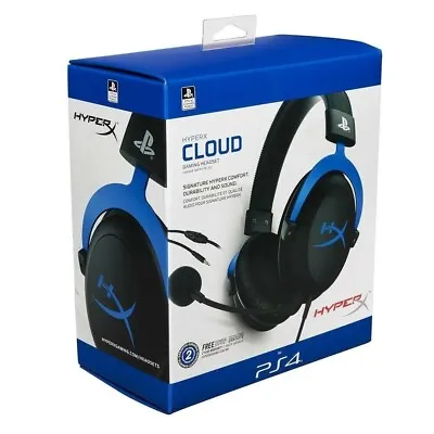 $70 • Buy Brand NEW HyperX Cloud Gaming Headset For PS5 & PS4 - Blue