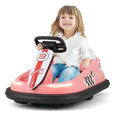 Kids Ride On Bumper Car 6V Electric Ride On Bumping Racing Toy Car 360° Swivel • £74.95