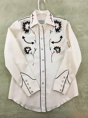 Vintage 60s 70s  H Bar C California Ranchwear Long Tail Western Pearl Snap Shirt • $120