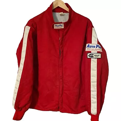 Vintage Auto Pro Racing Red White Jacket Nomex Stock Car SFI 3-2A/5 Size Large • $99.88