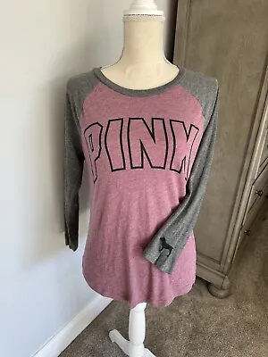 VS Pink 3/4 Sleeve Victoria's Secret Mauve Dog Lightweight XS Shirt Soft NWOT A • $8.50