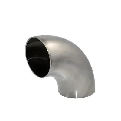 2” Inch 51mm OD Sanitary Weld 90 Degree Elbow Pipe Stainless Steel SS 316 • $6.79