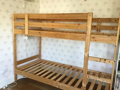 Mydal Ikea Bunk Bed Bed Frame Pine 90x200cm • £30