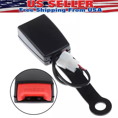 Front Driver Safety Seat Belt Buckle Plug Connector Warning Cable Camlock Duty • $8.69