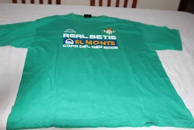 T-Shirt Vintage Cotton Real Betis Brand Kappa Size XL World Cup Final King 2005 • £14.08