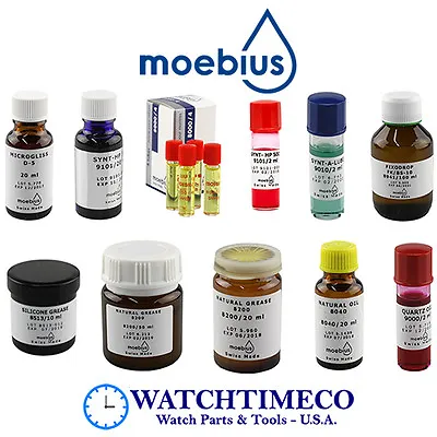 Moebius Oils / Lubricants / Greases For Watches & Clocks Repair • $41.99