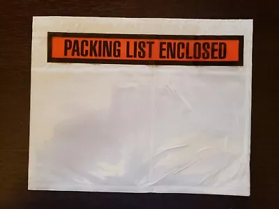 100 - 7  X 5.5  Packing List Envelopes Invoice Slip Enclosed Pouch • $12.99