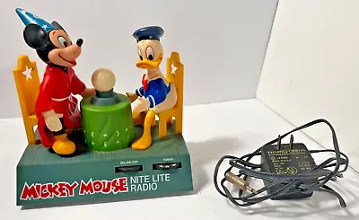 Vintage Mickey Mouse Night Lite & Radio Concept 2000 Mn 404 Disney • $35