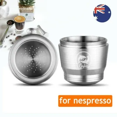 $17.96 • Buy Stainless Steel Coffee Capsule Cup Reusable/Refillable Pod For Nespresso Machine