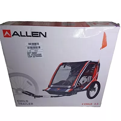 Allen Sports Deluxe Steel 2-Child Bicycle Bike Trailer Model T2 Red Brand New • $140