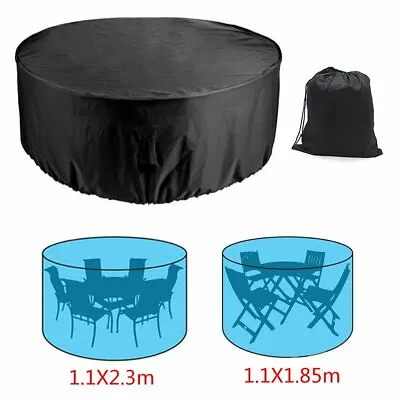 $25.99 • Buy Large Round Waterproof Outdoor Garden Patio Table Chair Set Furniture Cover AU