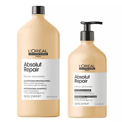 L’Oreal Serie Expert Absolut Repair Duo – Shampoo 1500ml & Conditioner 750ml • £49.95