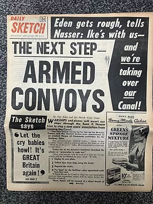 DAILY SKETCH Newspaper 13th September 1956! • £9.99