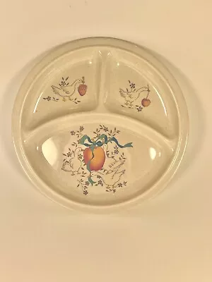 Vintage International Marmalade Divided Melamine Plate Geese & Ribbons • $14.99