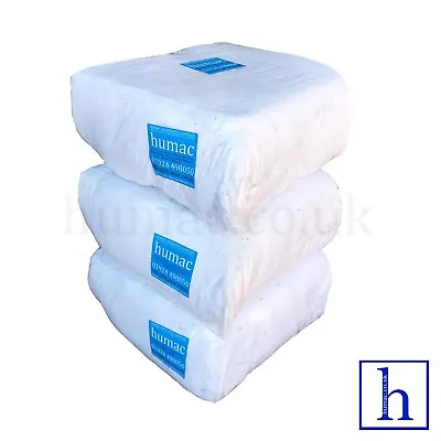 30KG White Sheeting Polishing High Quality Lint Free Wiping Cloth Rags - HUMAC • £67.99