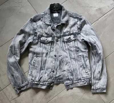 Ksubi Eratik Denim Jacket M Grey Black White • $160