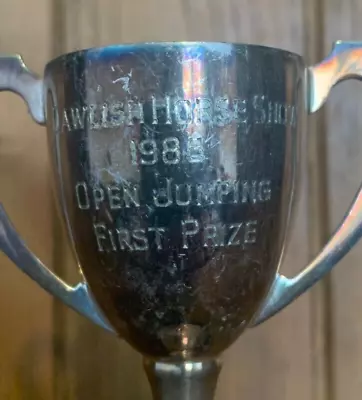 1986 Dawlish Horse Show Horse Riding Vintage Silver Plate Trophy Loving Cup • $37.88