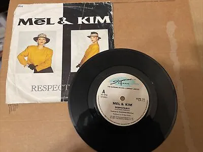 Mel & Kim Respectable UK 7  Vinyl Record Single 1987 SUPE111 Supreme 45 • £0.99