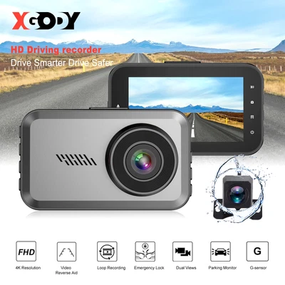 $74.99 • Buy Dash Cam 4K Car Video DVR Recorder Front And Rear Night Vision Reversing Camera