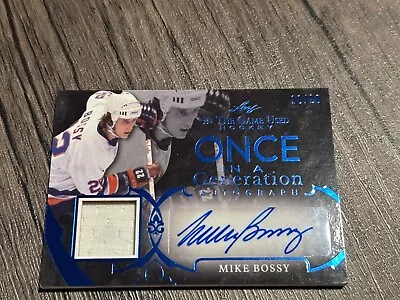 New York Islanders Mike Bossy Autograph Game Used Jersey Card 10/20  • $115