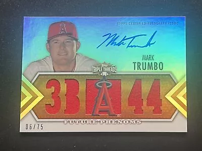 2012 Topps Triple Threads Mark Trumbo Auto Jersey #/75 • $9.99