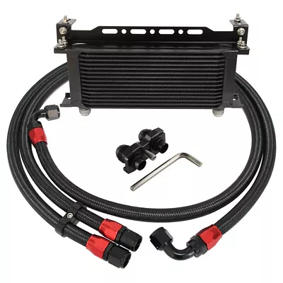 16 Row Oil Cooler & Line Kit For BMW 3 SERIES E36 E46 E82 E90 E92 E93 M3 E46 M3 • $128.72