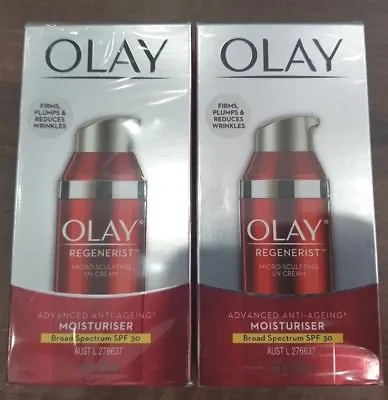 $45 • Buy Olay Regenerist Micro-Sculpting UV Cream SPF 30 X 2 Bottles