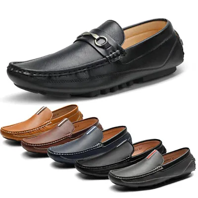 Men's Driving Moccasins Loafers Classic Slip On Lightweight Shoes US • $29.99