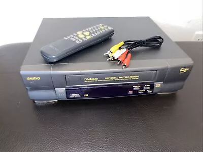 Sanyo VWM-362  DA 4-Head VHS Video Cassette Recorder VCR W/ Remote.  TESTED • $59.99