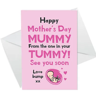 Mothers Day Card From Bump Mummy To Be Card Newborn Baby Gifts For Mum • £2.95