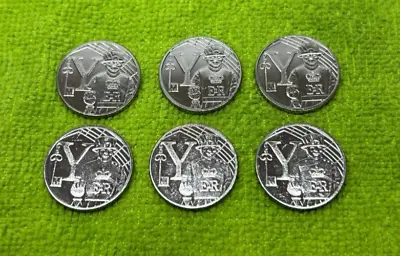 6x 2018 A-Z Alphabet 10p Coins Letter Y Yeoman Uncirculated Job Lot Bulk • £16.95