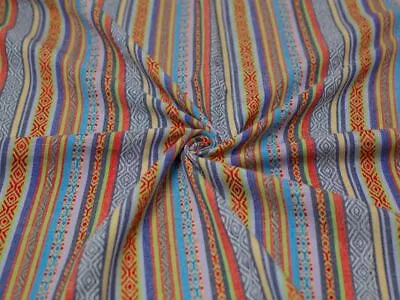 Minerva Mexico Woven Stripe Fabric 150cm / 60  Wide - Per Metre • $16.18