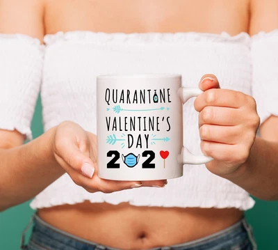 $26.99 • Buy Quarantine Valentines Day 2021 Mug Valentines Day Mug Funny Gifts For Him Her