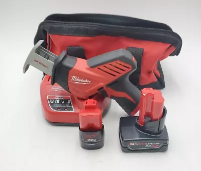 Milwaukee 2420-20 M12 HACKZALL™ Reciprocating Saw + 2 & 3Ah Batteries & Charger • $119.99