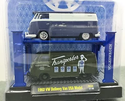 M2 * 1960 VW Delivery Van* KOMBI* Twin Pack With Hoist * WOW*** 1:64 • $36