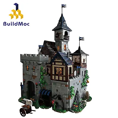 MOC Black Castle Building Blocks Toy Set 6565 Pieces Street Scene Model • $755.07