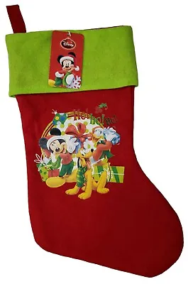 Disney Mickey Mouse Donald Duck & Pluto Christmas Stocking 17  New With Tag • $10.50