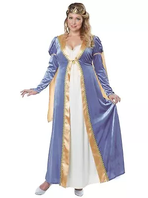 Elegant Empress Renaissance Medieval Queen Princess Womens Costume Plus • $53.95
