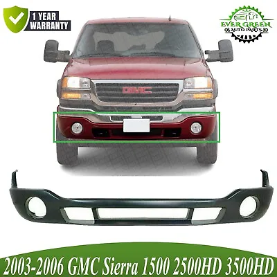 NEW Primered Lower Bumper Cover Valance For 1500 2500 HD Sierra 2003-2007 W/ Fog • $125.90