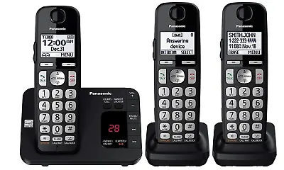 Panasonic KXTGE433B 1.9 GHz Single Line Cordless Phone New Open Box • $45.37