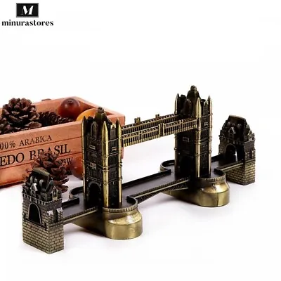 £31.56 • Buy  Antique Bronze London Statue Tower Bridge Landmark Metal Model Home Decoration